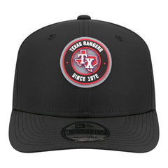 Texas Rangers New Era Circle 9SEVENTY Adjustable Hat - Black - New Era Sale