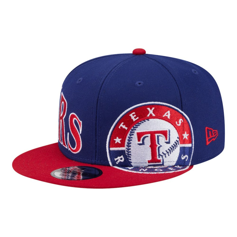 Texas Rangers New Era Stretched Two-Tone 9FIFTY Adjustable Hat - Royal/Red - New Era on Sale