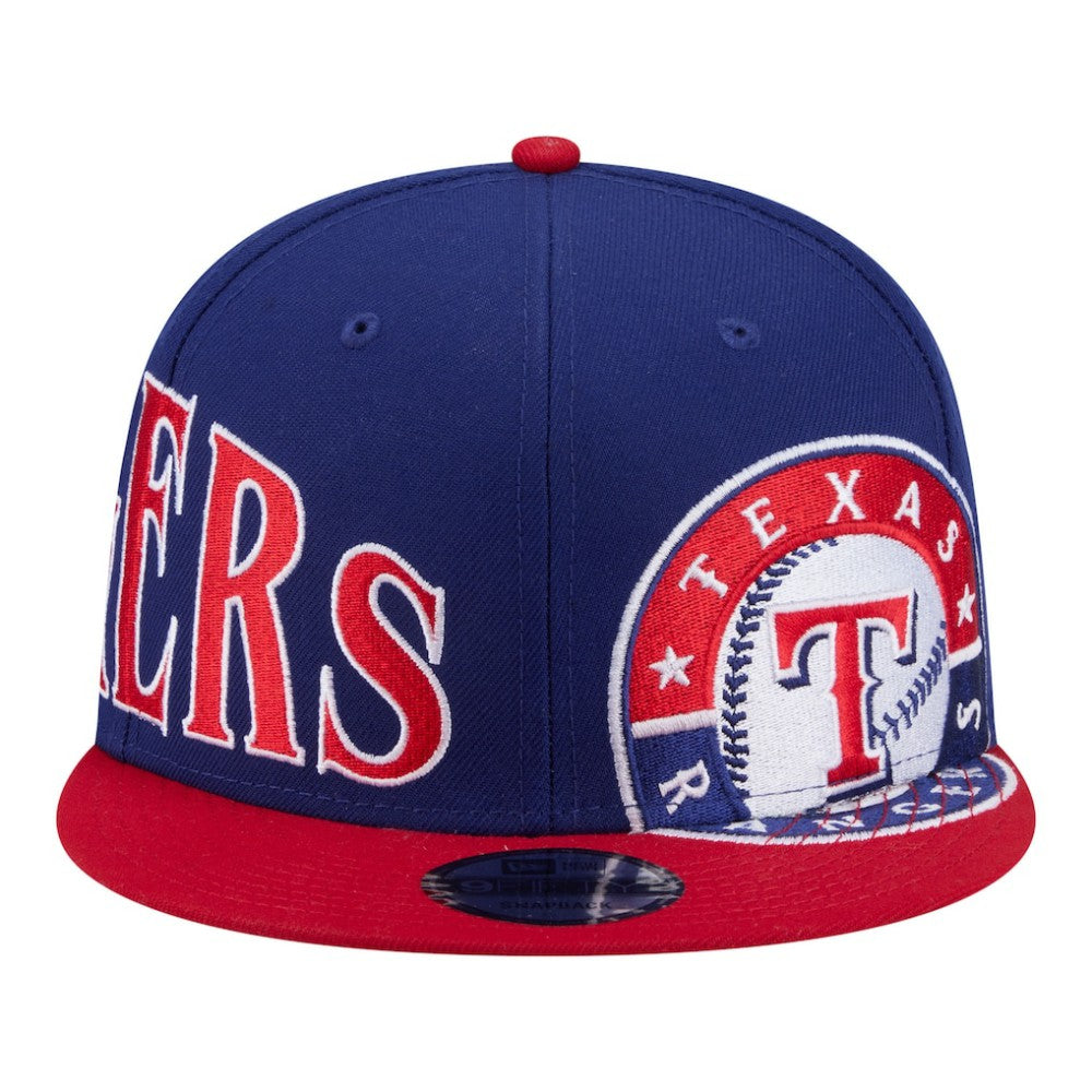 Texas Rangers New Era Stretched Two-Tone 9FIFTY Adjustable Hat - Royal/Red - New Era on Sale