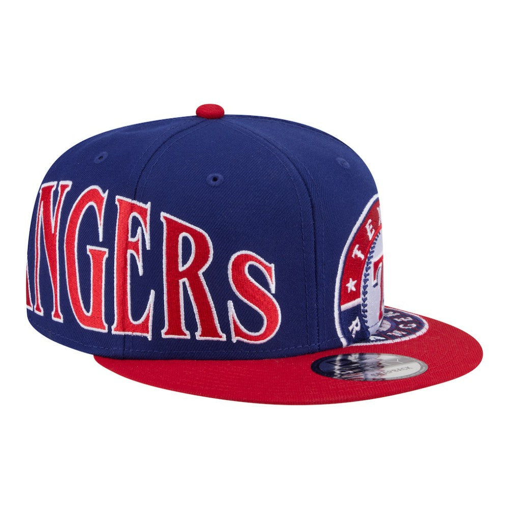 Texas Rangers New Era Stretched Two-Tone 9FIFTY Adjustable Hat - Royal/Red - New Era on Sale