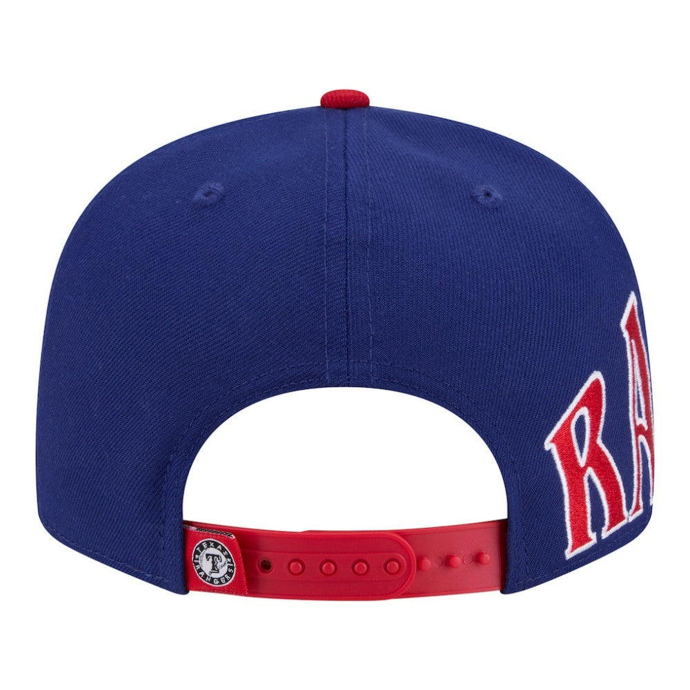 Texas Rangers New Era Stretched Two-Tone 9FIFTY Adjustable Hat - Royal/Red - New Era on Sale