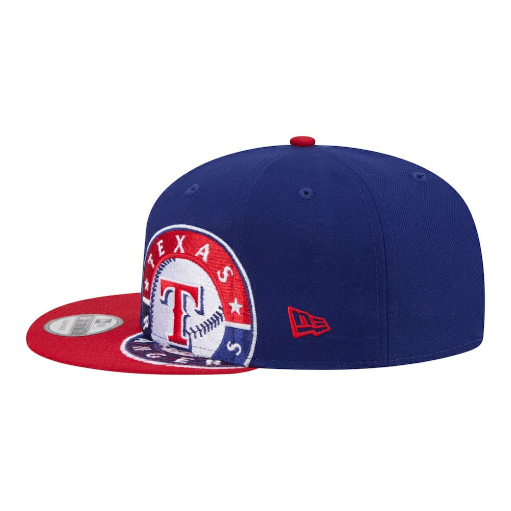 Texas Rangers New Era Stretched Two-Tone 9FIFTY Adjustable Hat - Royal/Red - New Era on Sale