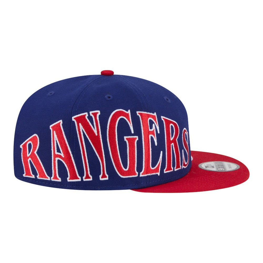 Texas Rangers New Era Stretched Two-Tone 9FIFTY Adjustable Hat - Royal/Red - New Era on Sale