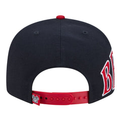 Atlanta Braves New Era Stretched Two-Tone 9FIFTY Adjustable Hat - Navy/Red - New Era Sale
