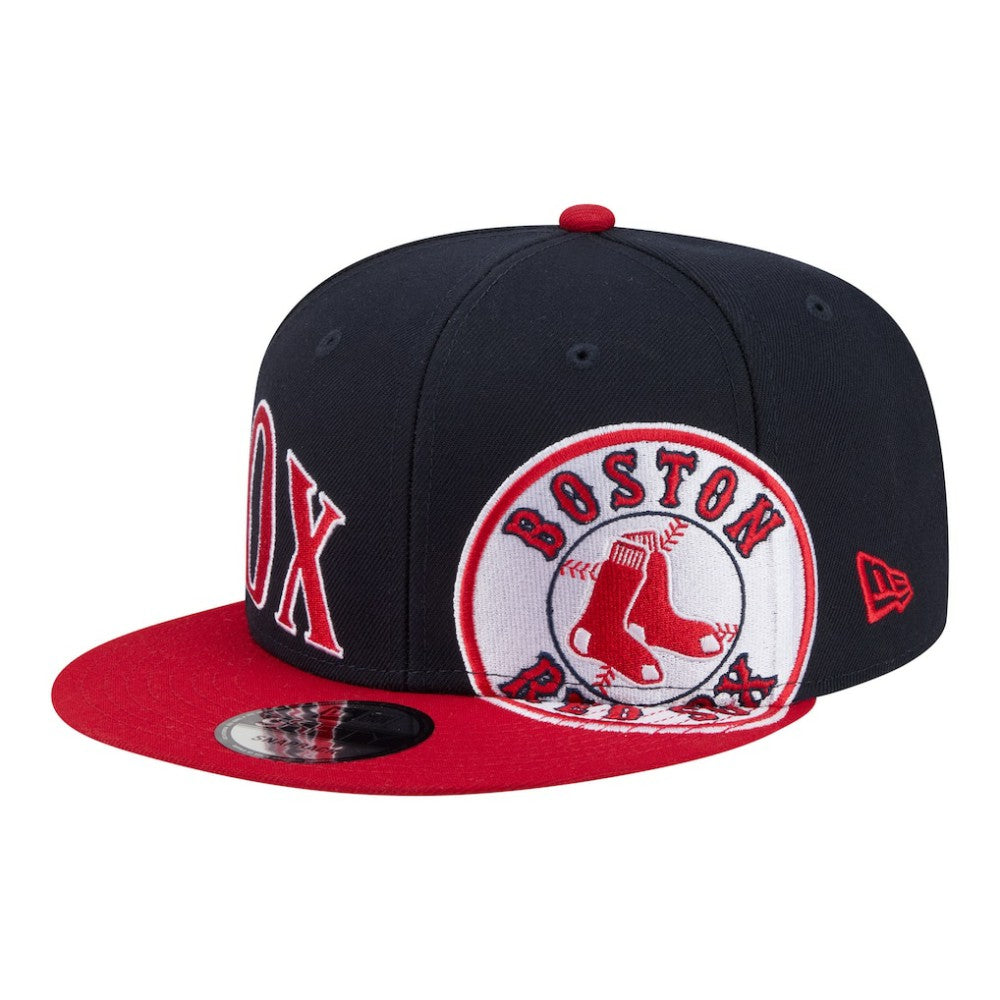 Boston Red Sox New Era Stretched Two-Tone 9FIFTY Adjustable Hat - Navy/Red - New Era Online