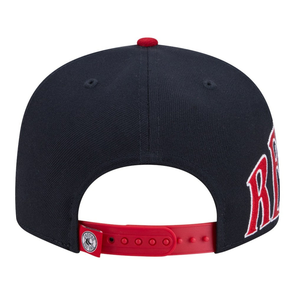 Boston Red Sox New Era Stretched Two-Tone 9FIFTY Adjustable Hat - Navy/Red - New Era Online