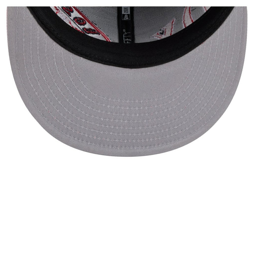 Boston Red Sox New Era Stretched Two-Tone 9FIFTY Adjustable Hat - Navy/Red - New Era Online