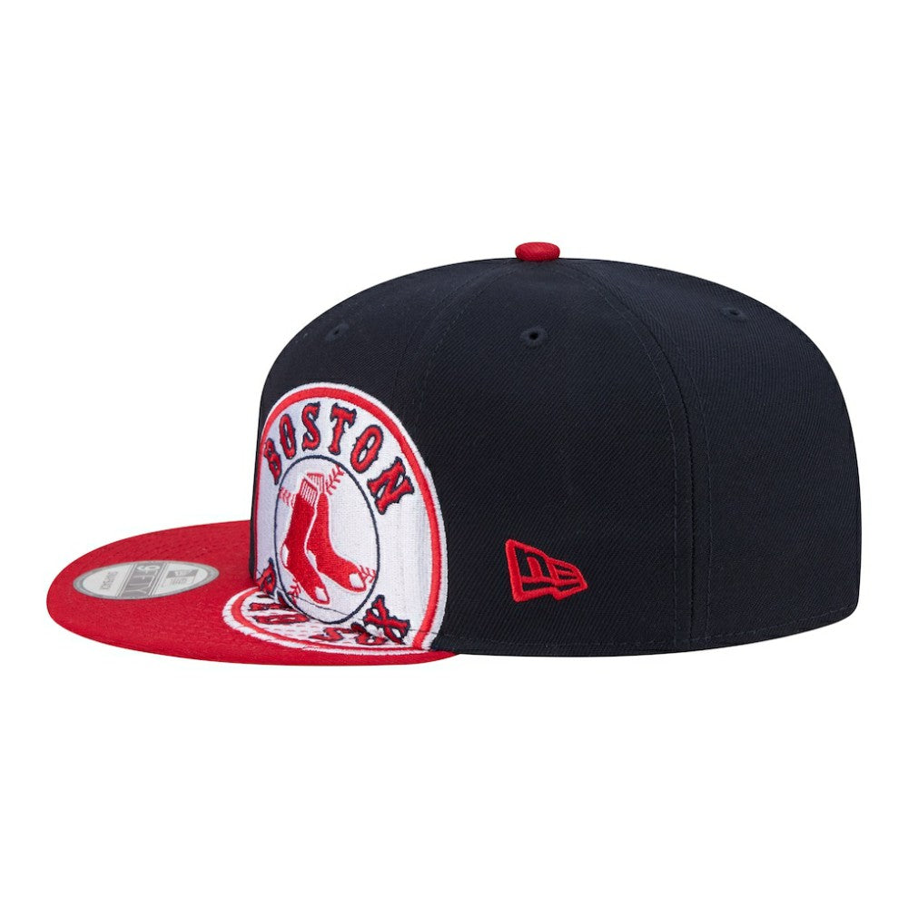 Boston Red Sox New Era Stretched Two-Tone 9FIFTY Adjustable Hat - Navy/Red - New Era Online
