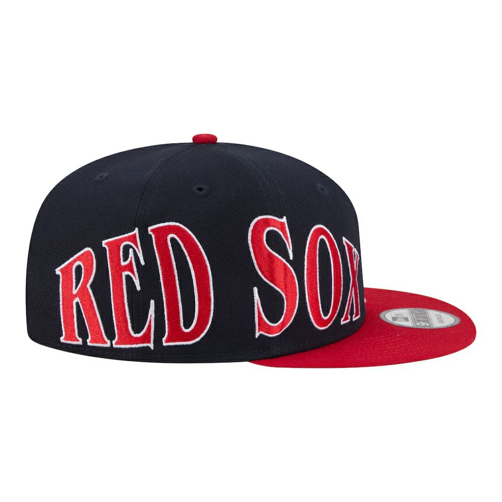 Boston Red Sox New Era Stretched Two-Tone 9FIFTY Adjustable Hat - Navy/Red - New Era Online