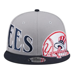 New York Yankees New Era Stretched Two-Tone 9FIFTY Adjustable Hat - Gray/Navy - New Era Sale