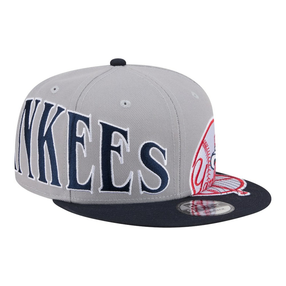 New York Yankees New Era Stretched Two-Tone 9FIFTY Adjustable Hat - Gray/Navy - New Era Sale