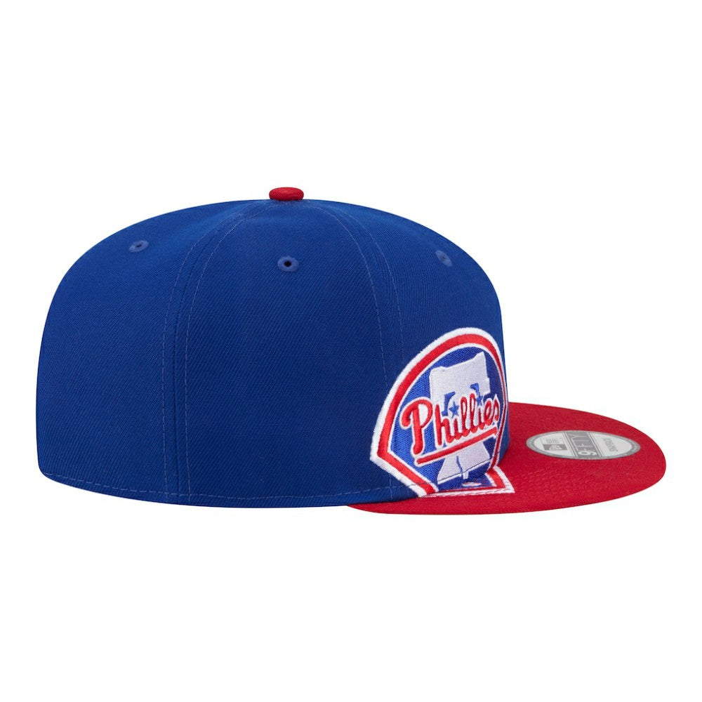 Philadelphia Phillies New Era Stretched Two-Tone 9FIFTY Adjustable Hat - Royal/Red - New Era Lifestyle