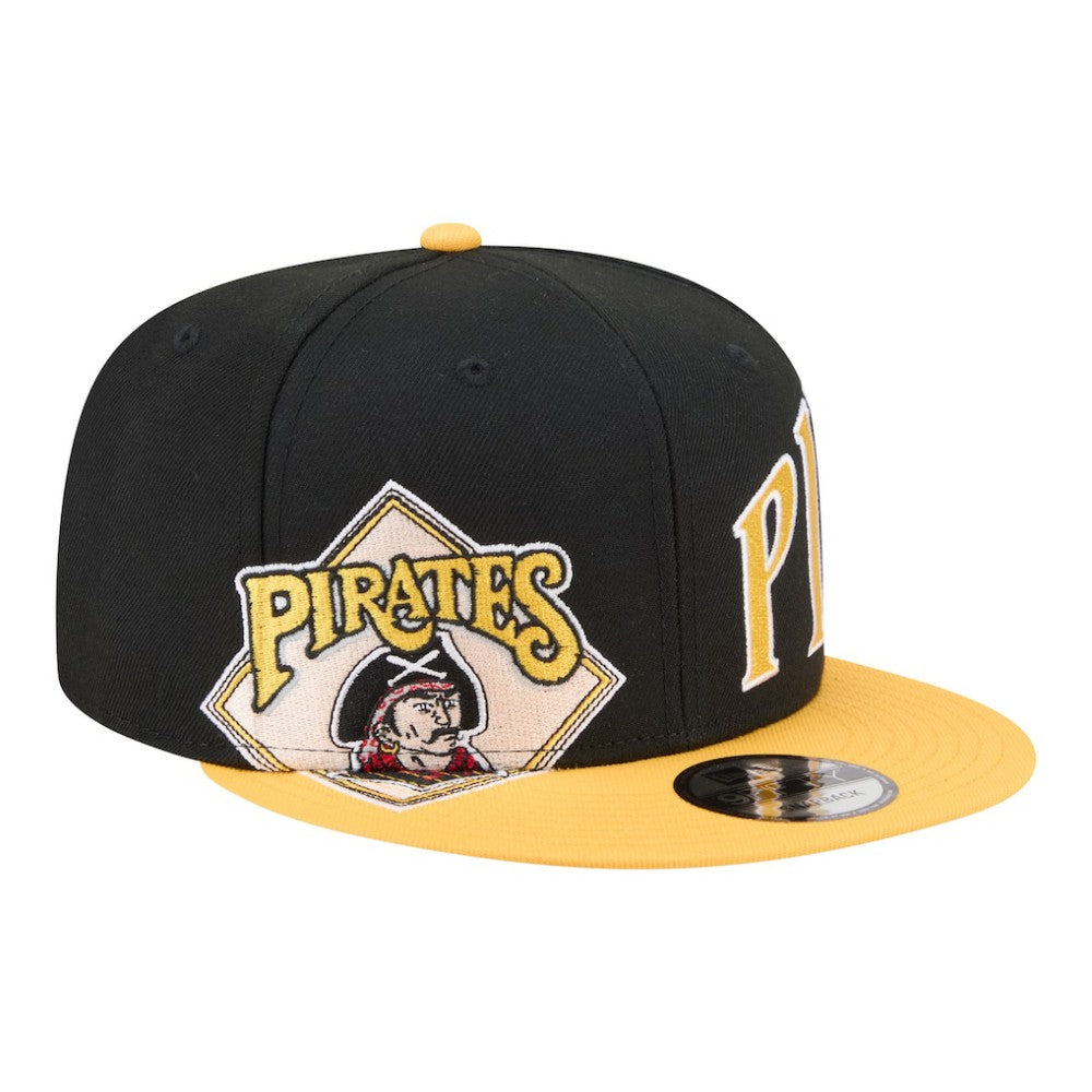 Pittsburgh Pirates New Era Stretched Two-Tone 9FIFTY Adjustable Hat - Black/Gold - New Era Sale