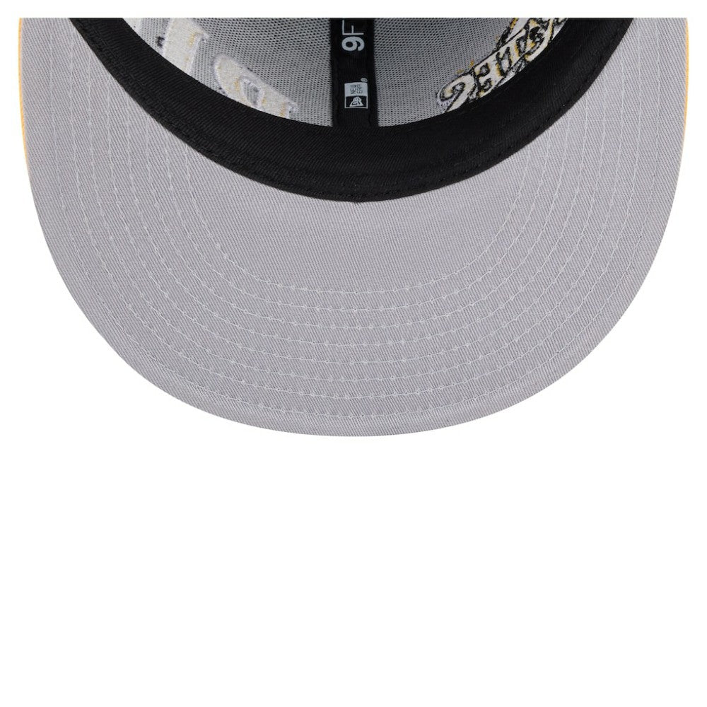 Pittsburgh Pirates New Era Stretched Two-Tone 9FIFTY Adjustable Hat - Black/Gold - New Era Sale