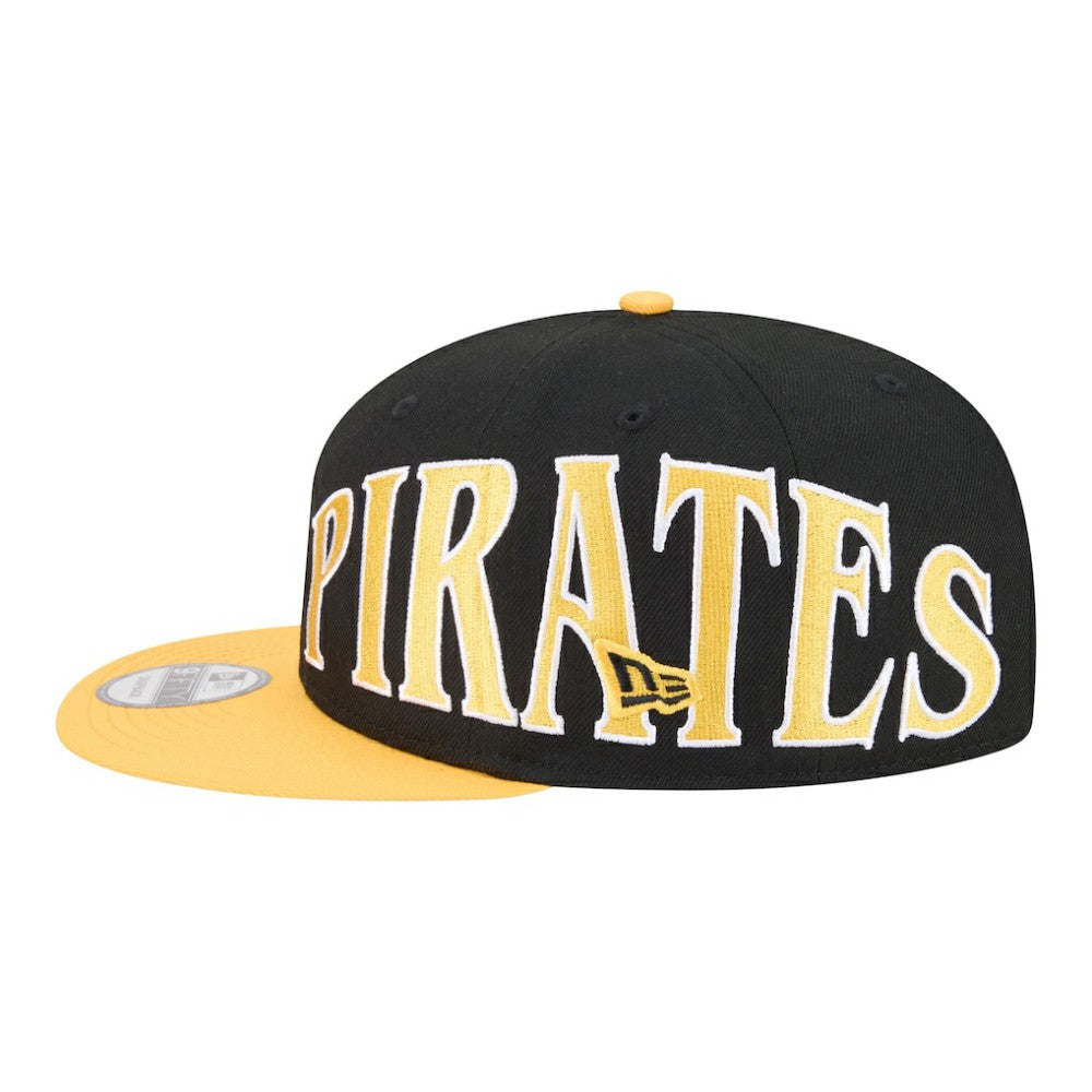 Pittsburgh Pirates New Era Stretched Two-Tone 9FIFTY Adjustable Hat - Black/Gold - New Era Sale