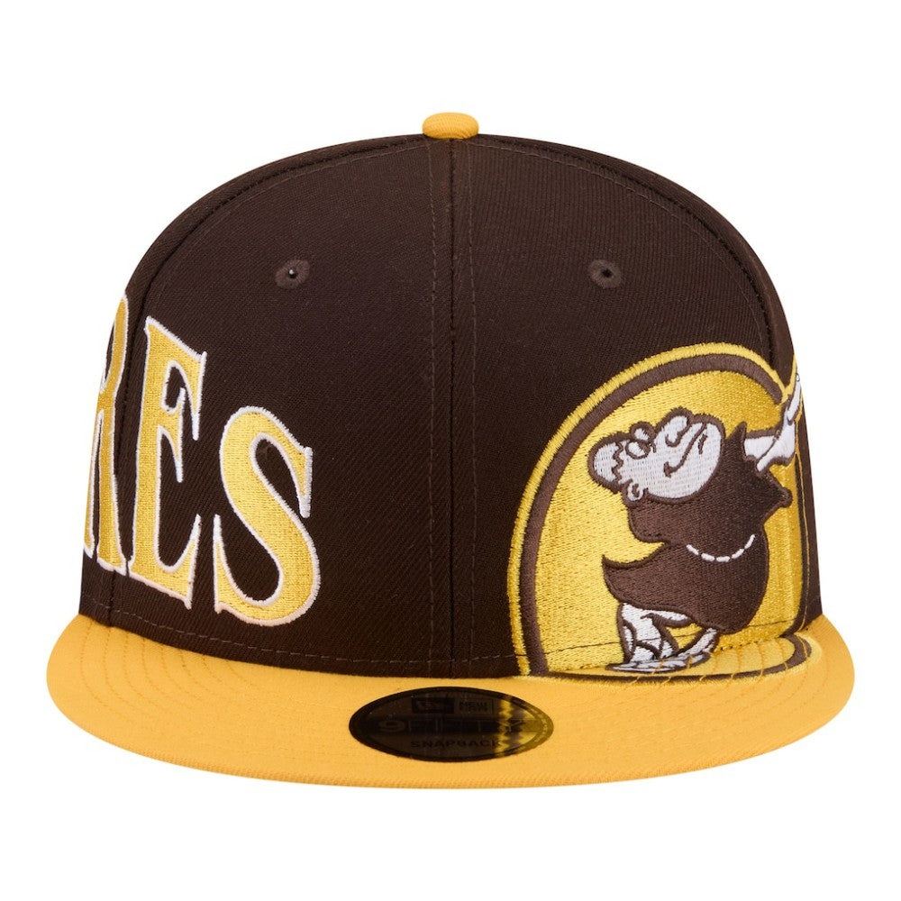 San Diego Padres New Era Stretched Two-Tone 9FIFTY Adjustable Hat - Brown/Gold - New Era on Sale