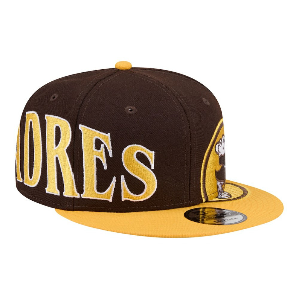 San Diego Padres New Era Stretched Two-Tone 9FIFTY Adjustable Hat - Brown/Gold - New Era on Sale