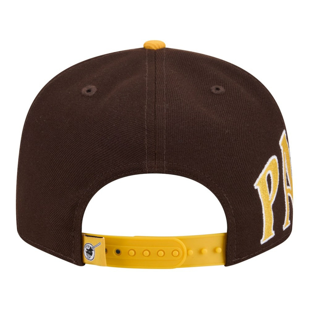 San Diego Padres New Era Stretched Two-Tone 9FIFTY Adjustable Hat - Brown/Gold - New Era on Sale