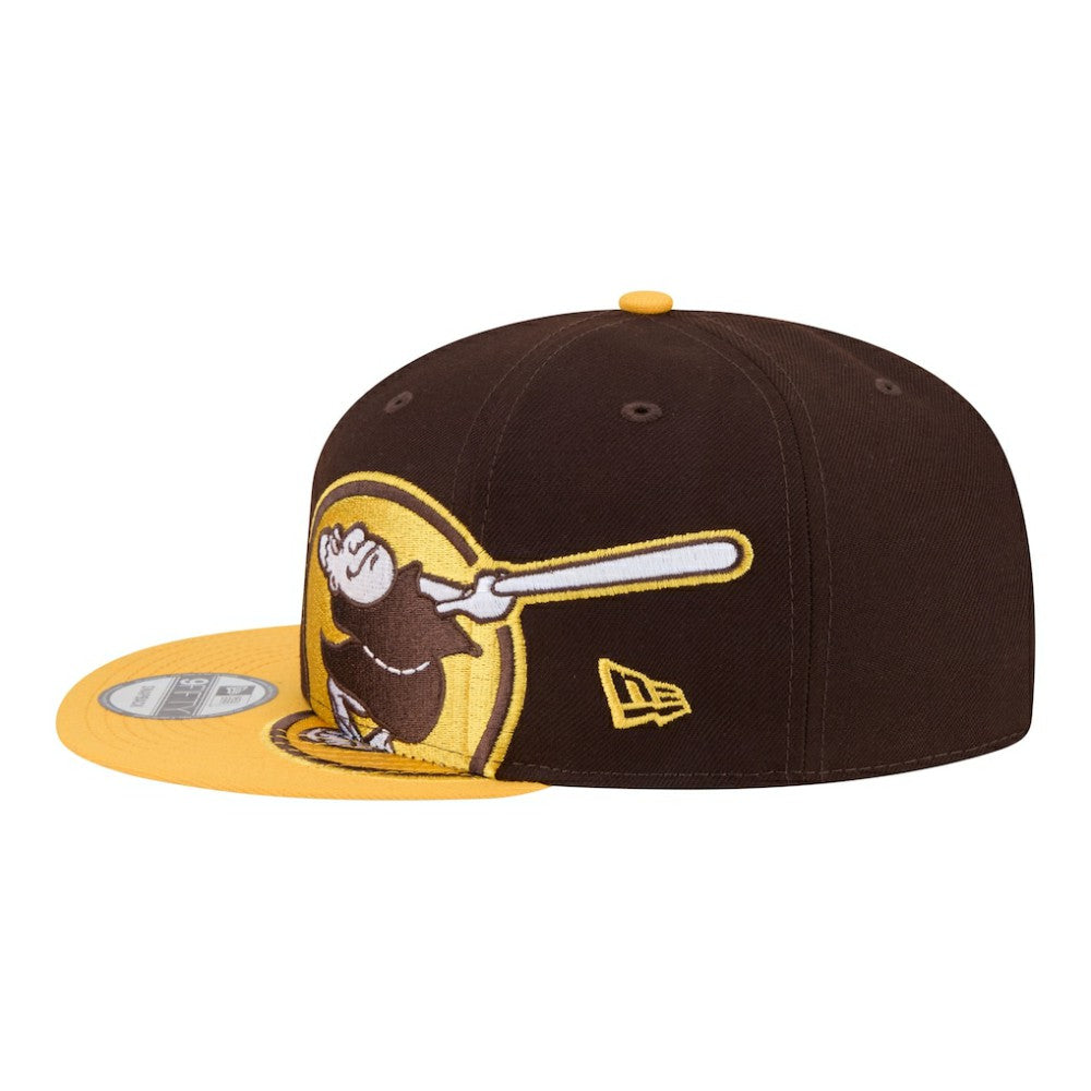 San Diego Padres New Era Stretched Two-Tone 9FIFTY Adjustable Hat - Brown/Gold - New Era on Sale