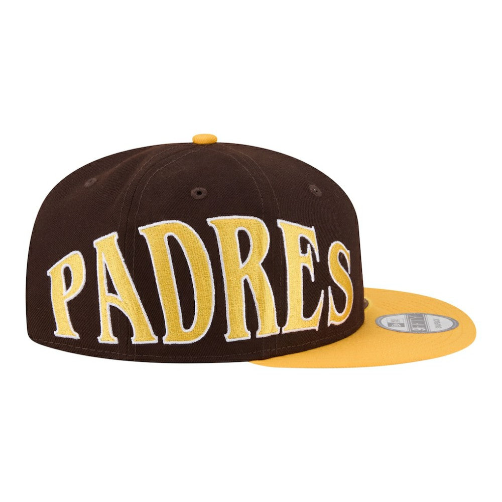 San Diego Padres New Era Stretched Two-Tone 9FIFTY Adjustable Hat - Brown/Gold - New Era on Sale