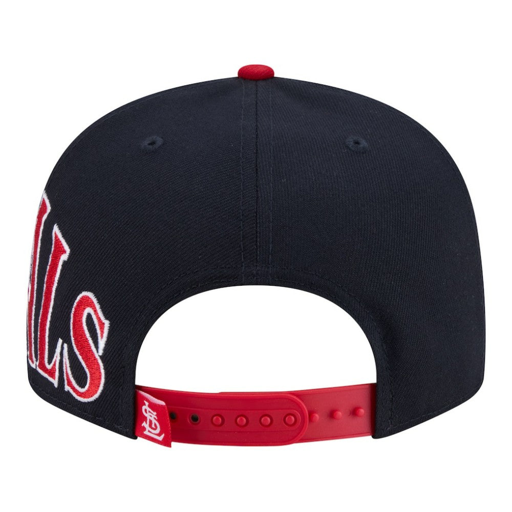 St. Louis Cardinals New Era Stretched Two-Tone 9FIFTY Adjustable Hat - Navy/Red - New Era Discount