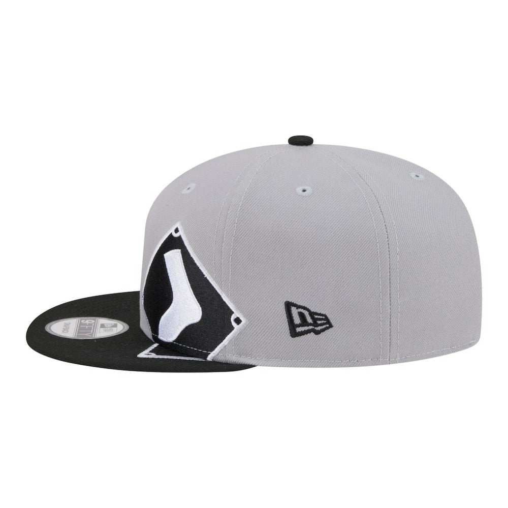 Chicago White Sox New Era Stretched Two-Tone 9FIFTY Adjustable Hat - Gray/Black - New Era Sale