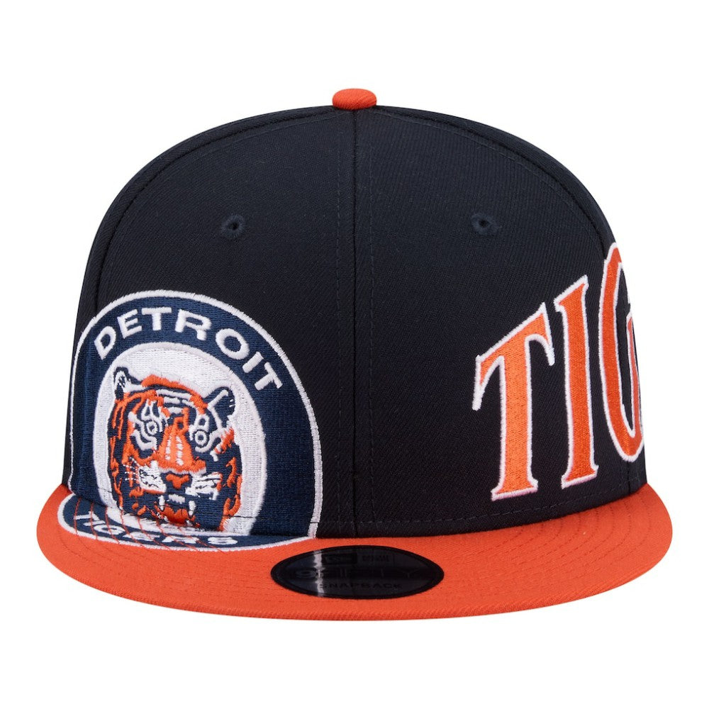 Detroit Tigers New Era Stretched Two-Tone 9FIFTY Adjustable Hat - Navy/Orange - New Era Discount