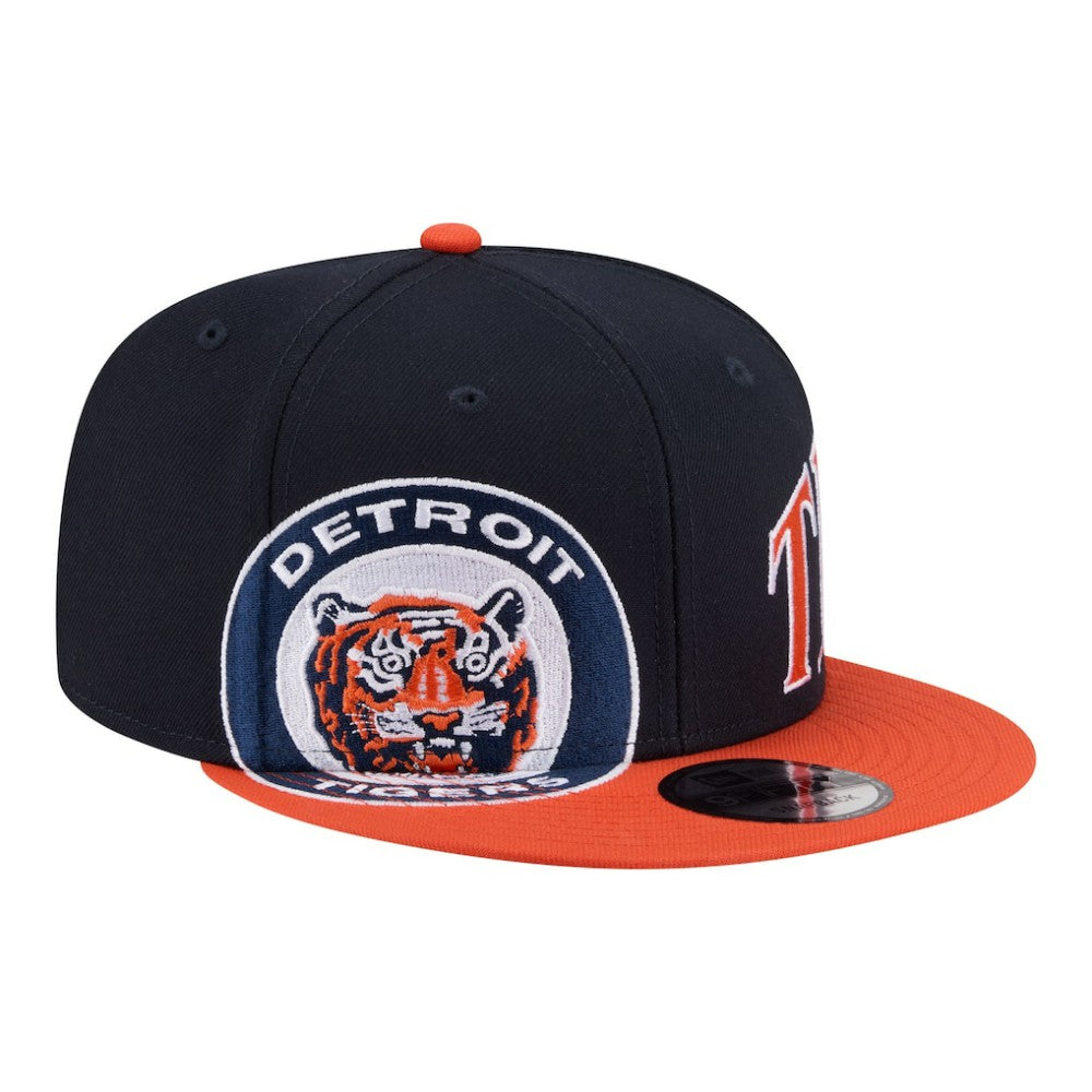 Detroit Tigers New Era Stretched Two-Tone 9FIFTY Adjustable Hat - Navy/Orange - New Era Discount