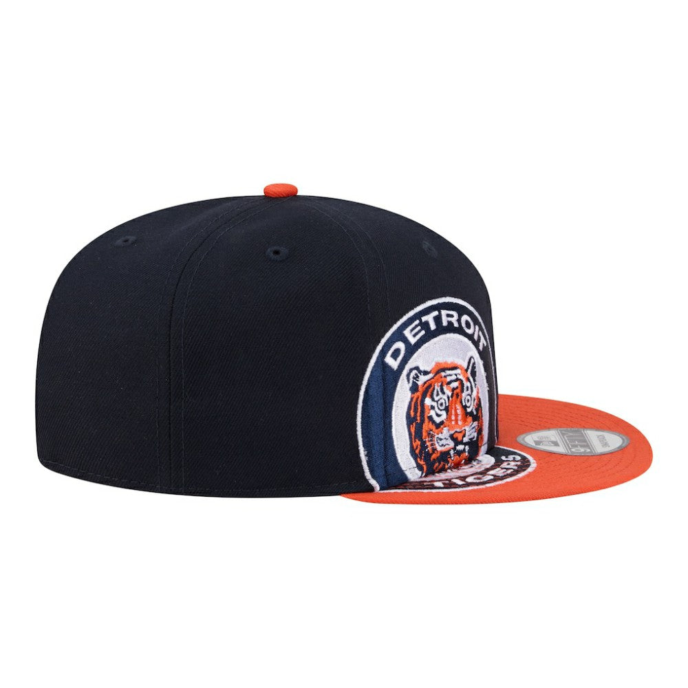 Detroit Tigers New Era Stretched Two-Tone 9FIFTY Adjustable Hat - Navy/Orange - New Era Discount