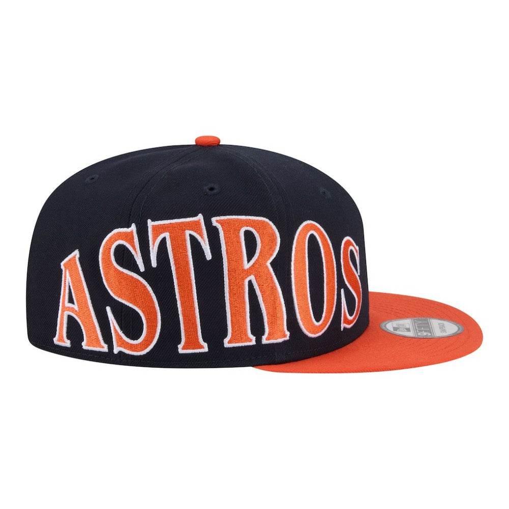 Houston Astros New Era Stretched Two-Tone 9FIFTY Adjustable Hat - Navy/Orange - New Era Discount