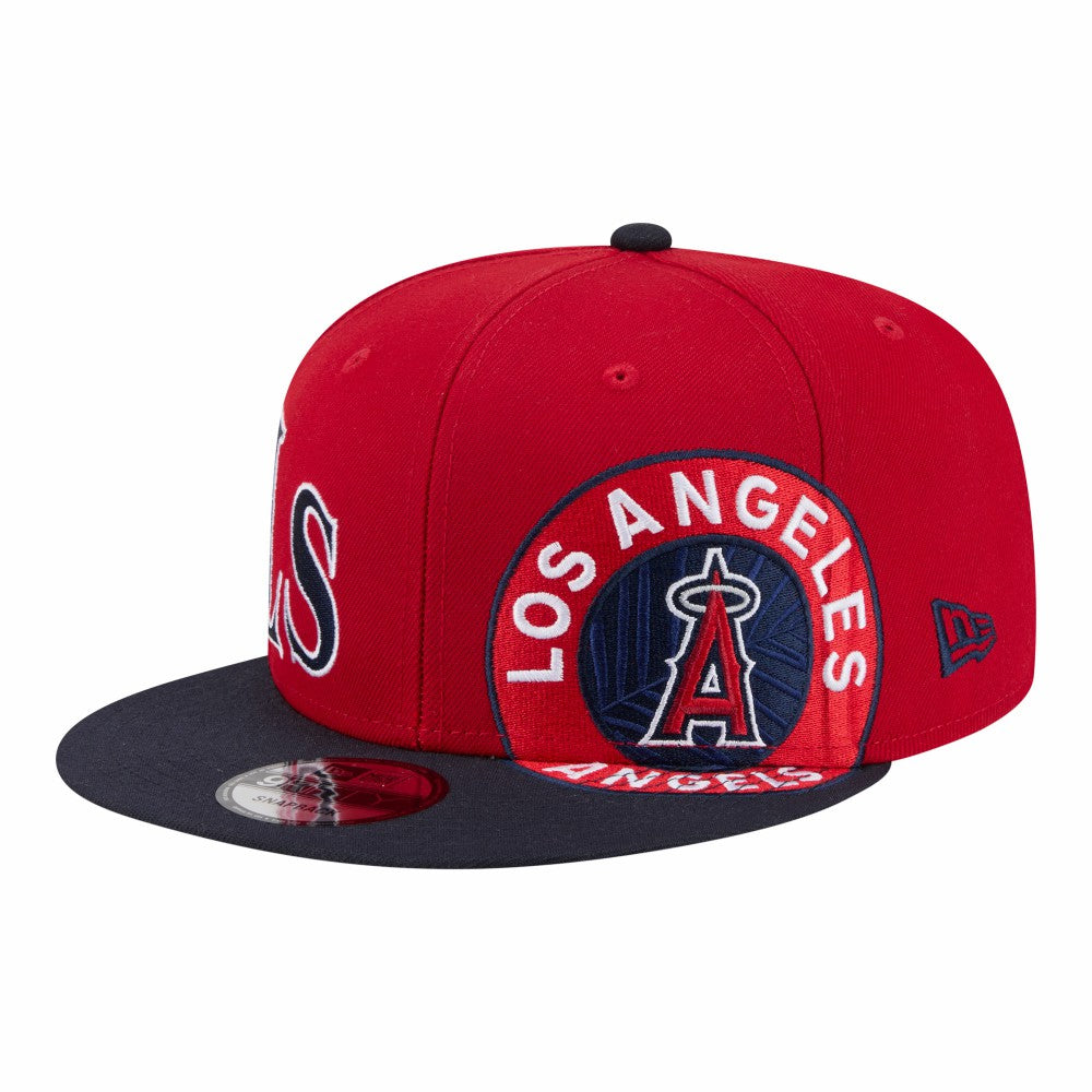 Los Angeles Angels New Era Stretched Two-Tone 9FIFTY Adjustable Hat - Red/Navy - New Era on Sale
