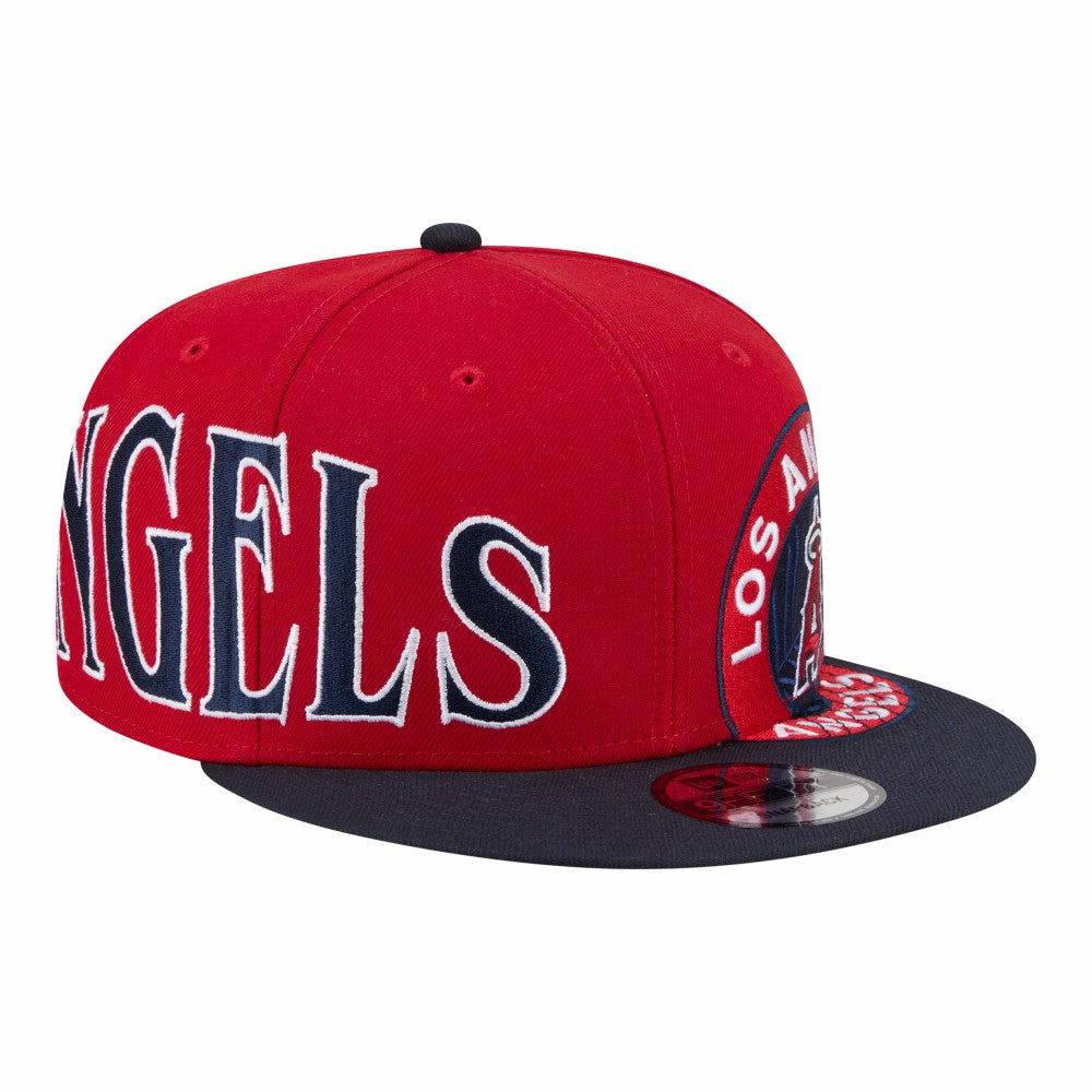 Los Angeles Angels New Era Stretched Two-Tone 9FIFTY Adjustable Hat - Red/Navy - New Era on Sale