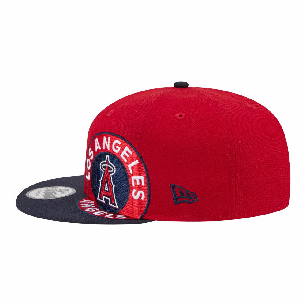 Los Angeles Angels New Era Stretched Two-Tone 9FIFTY Adjustable Hat - Red/Navy - New Era on Sale