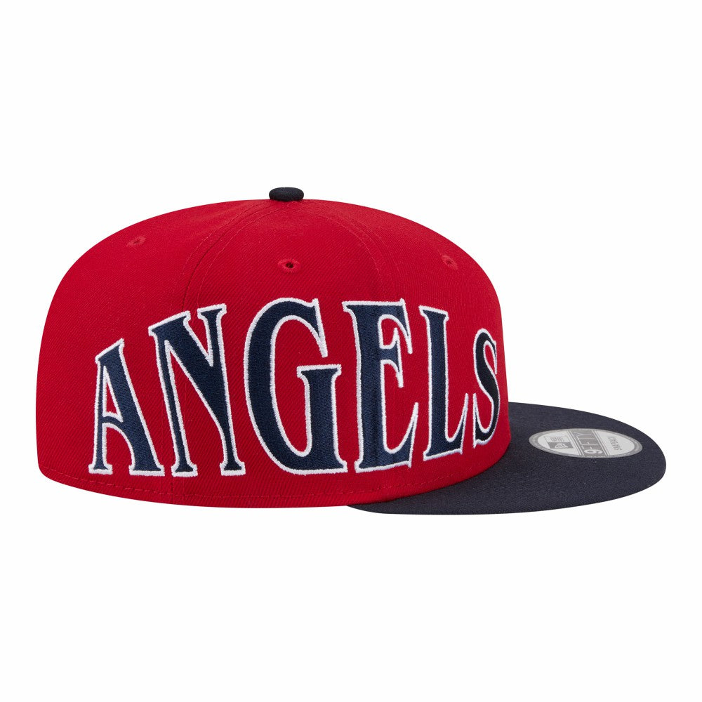 Los Angeles Angels New Era Stretched Two-Tone 9FIFTY Adjustable Hat - Red/Navy - New Era on Sale