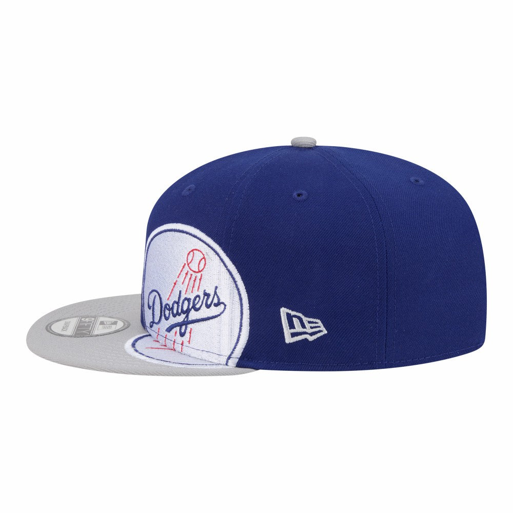 Los Angeles Dodgers New Era Stretched Two-Tone 9FIFTY Adjustable Hat - Royal/Gray - New Era Discount