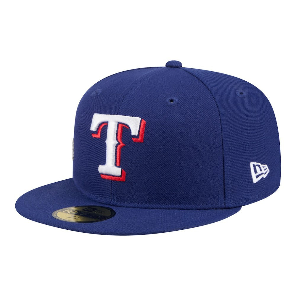 Texas Rangers New Era City Patch 59FIFTY Fitted Hat - Royal - New Era Lifestyle