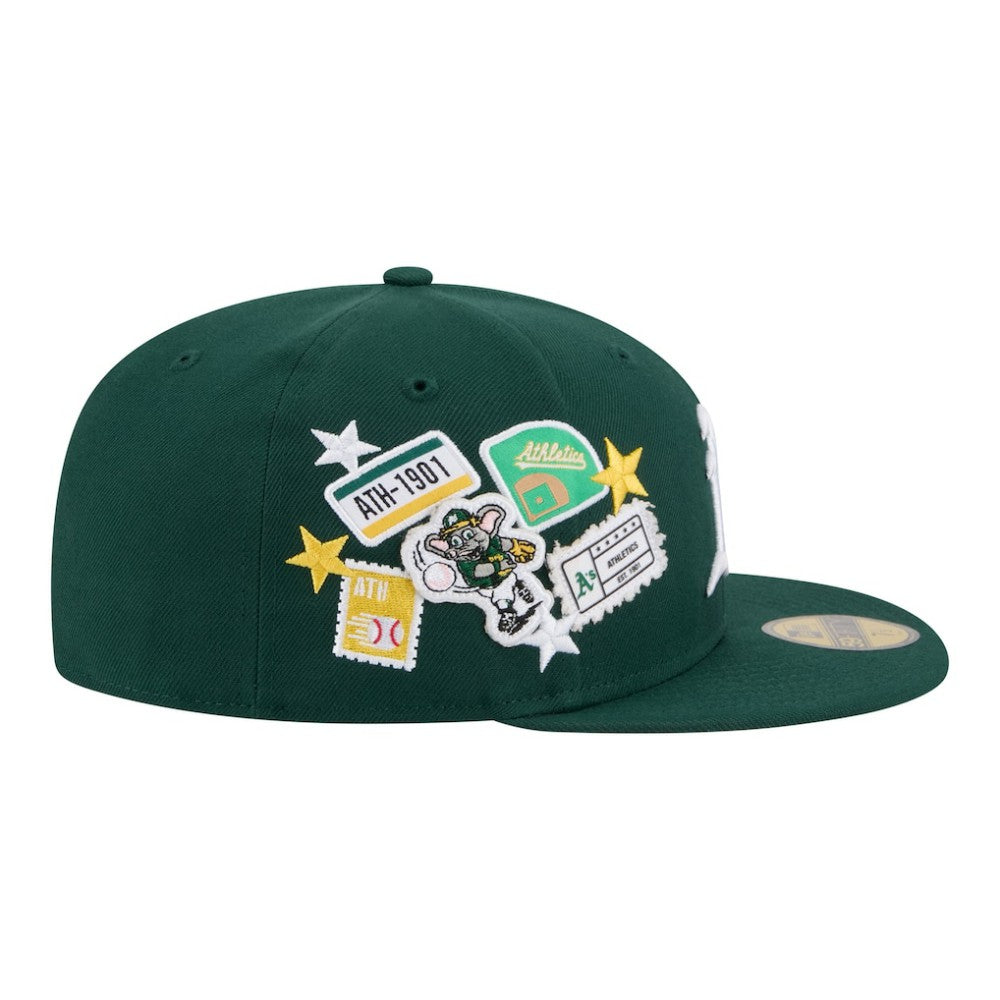 Athletics New Era City Patch 59FIFTY Fitted Hat - Green - New Era Sale
