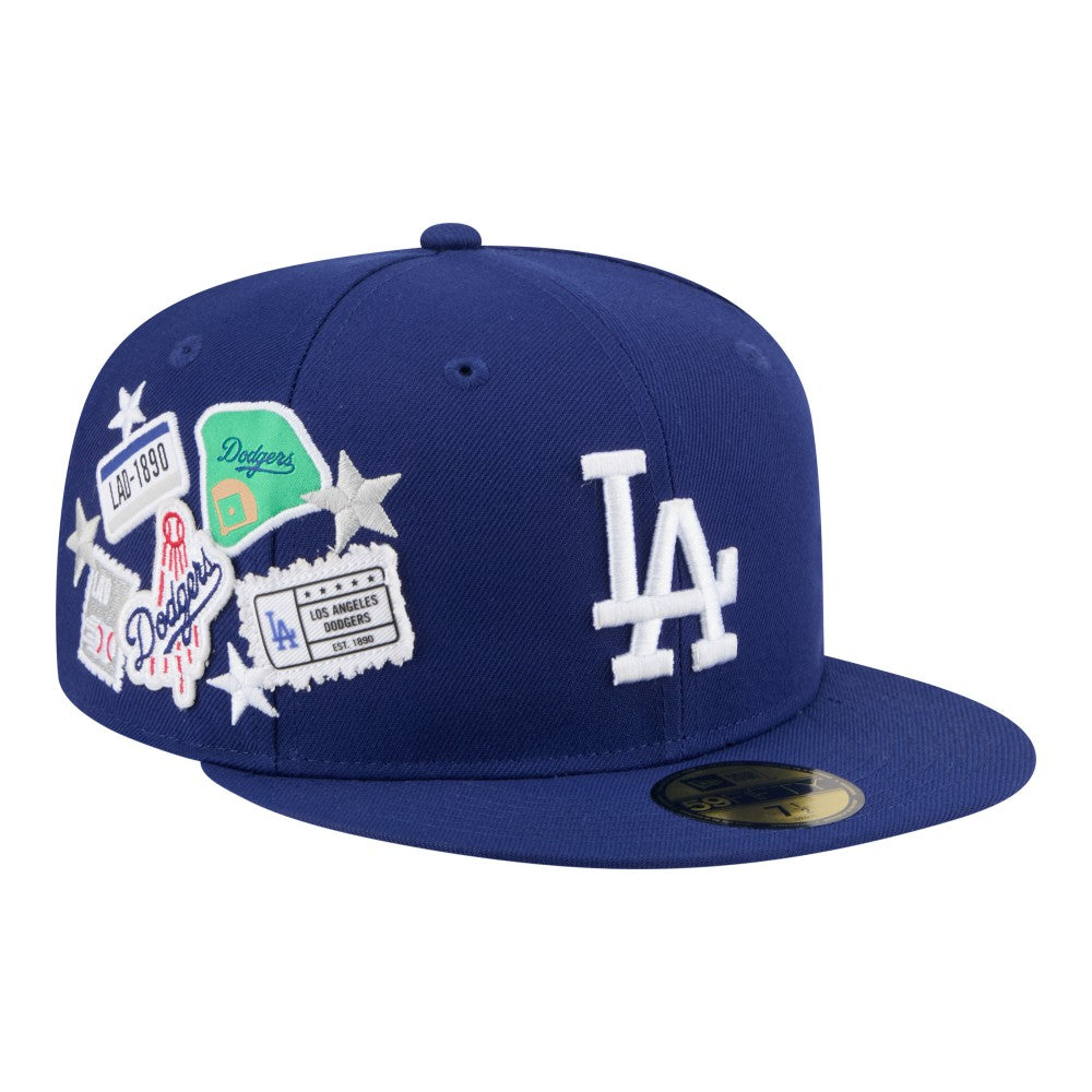 Los Angeles Dodgers New Era City Patch 59FIFTY Fitted Hat - Royal - New Era Online