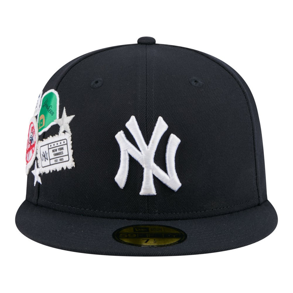 New York Yankees New Era City Patch 59FIFTY Fitted Hat - Navy - New Era Online