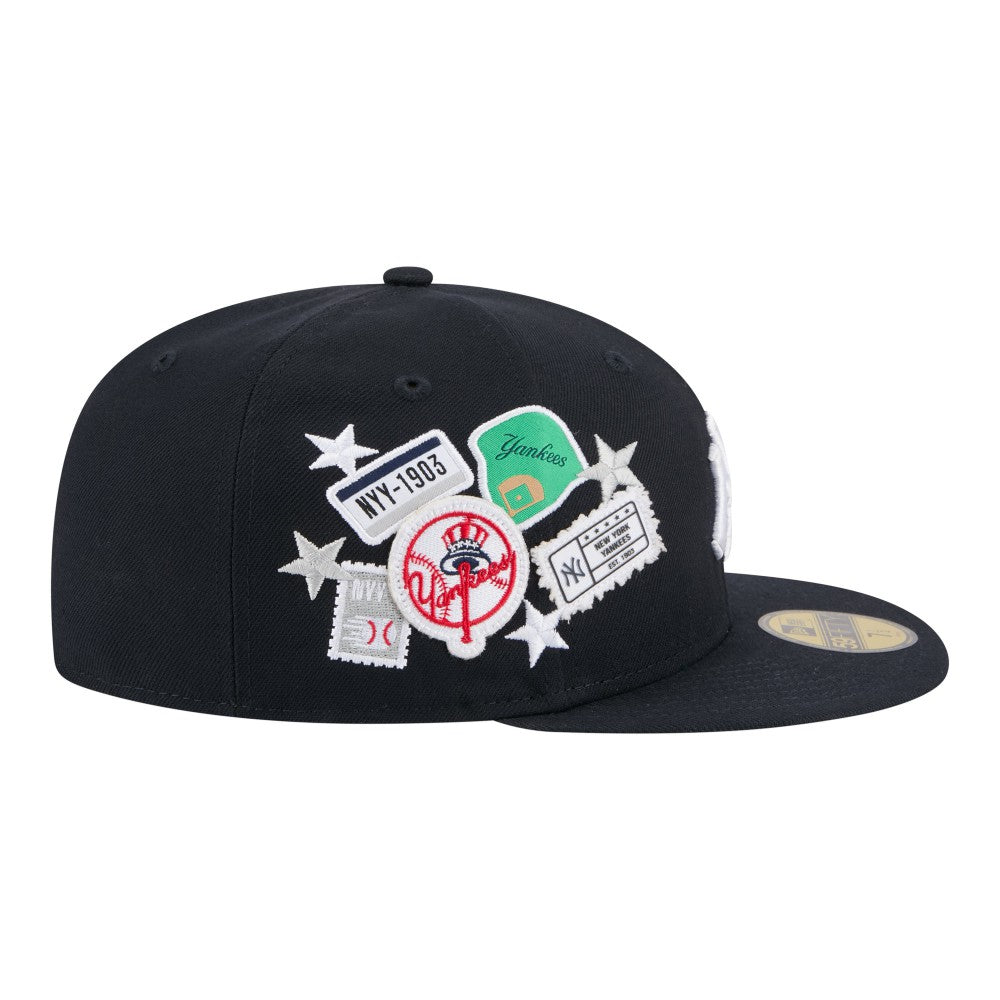 New York Yankees New Era City Patch 59FIFTY Fitted Hat - Navy - New Era Online