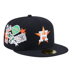 Houston Astros New Era City Patch 59FIFTY Fitted Hat - Navy - New Era Sale