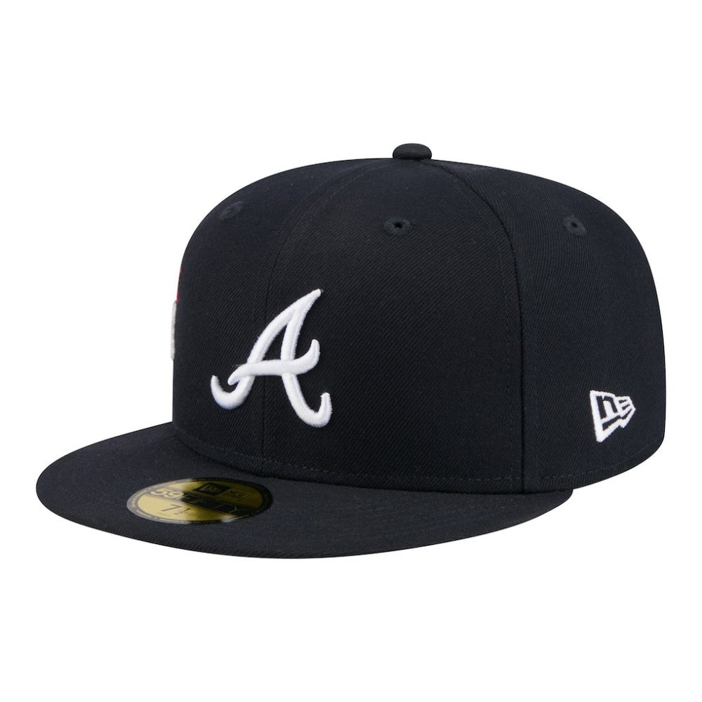 Atlanta Braves New Era City Patch 59FIFTY Fitted Hat - Navy - New Era Online