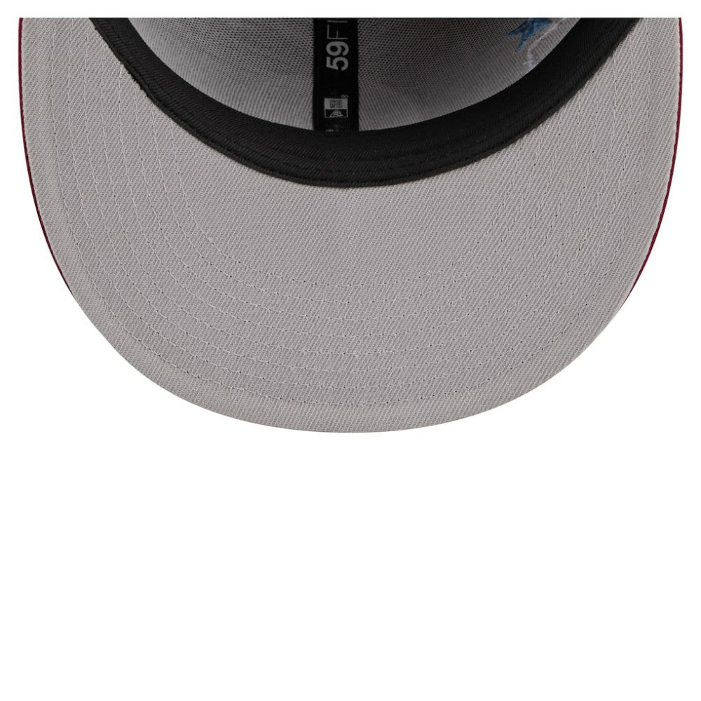 Philadelphia Phillies New Era City Patch 59FIFTY Fitted Hat - Burgundy - New Era Discount