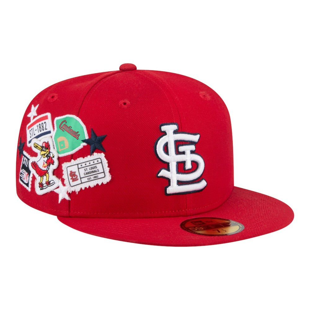St. Louis Cardinals New Era City Patch 59FIFTY Fitted Hat - Red - New Era on Sale