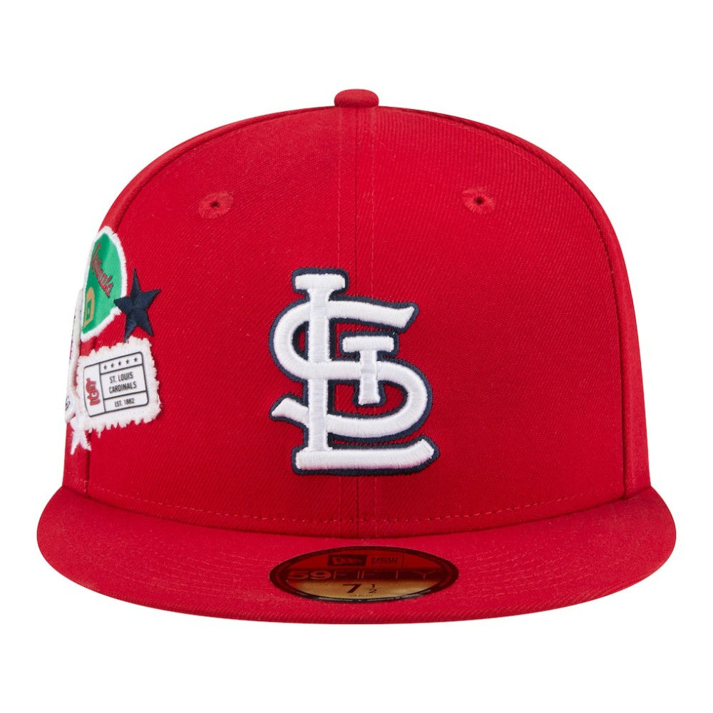 St. Louis Cardinals New Era City Patch 59FIFTY Fitted Hat - Red - New Era on Sale