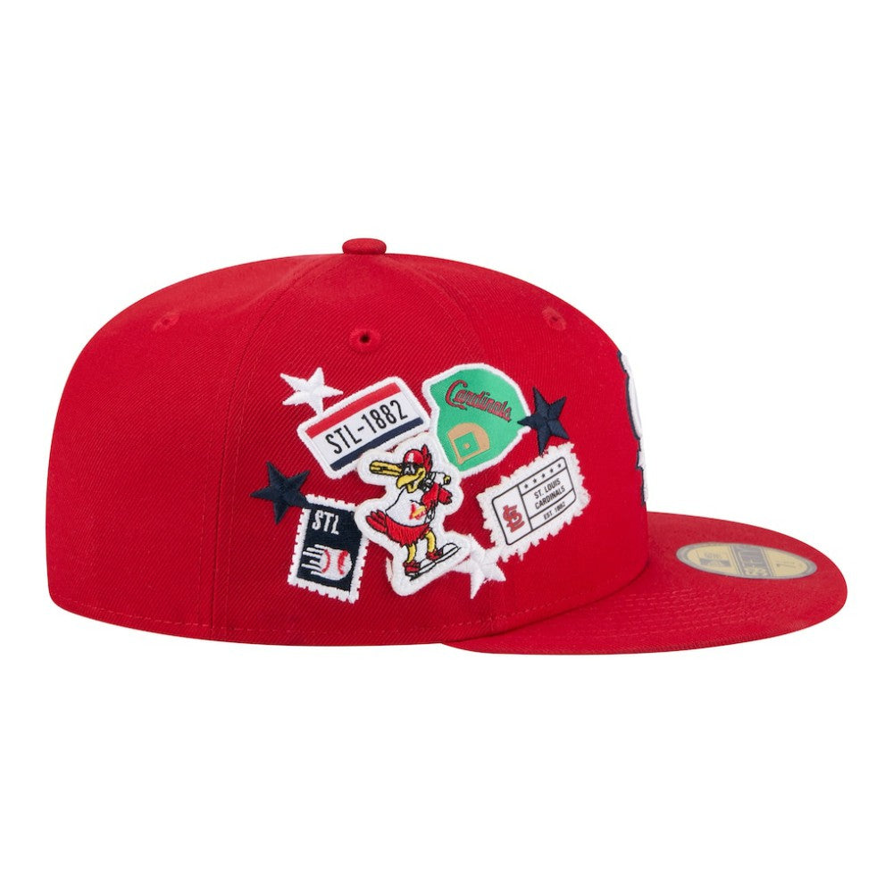 St. Louis Cardinals New Era City Patch 59FIFTY Fitted Hat - Red - New Era on Sale