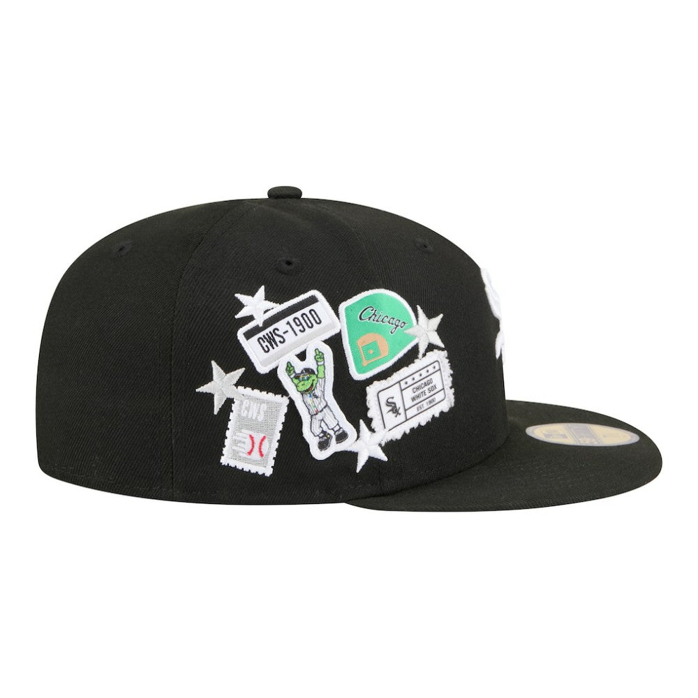 Chicago White Sox New Era City Patch 59FIFTY Fitted Hat - Black - New Era Sale
