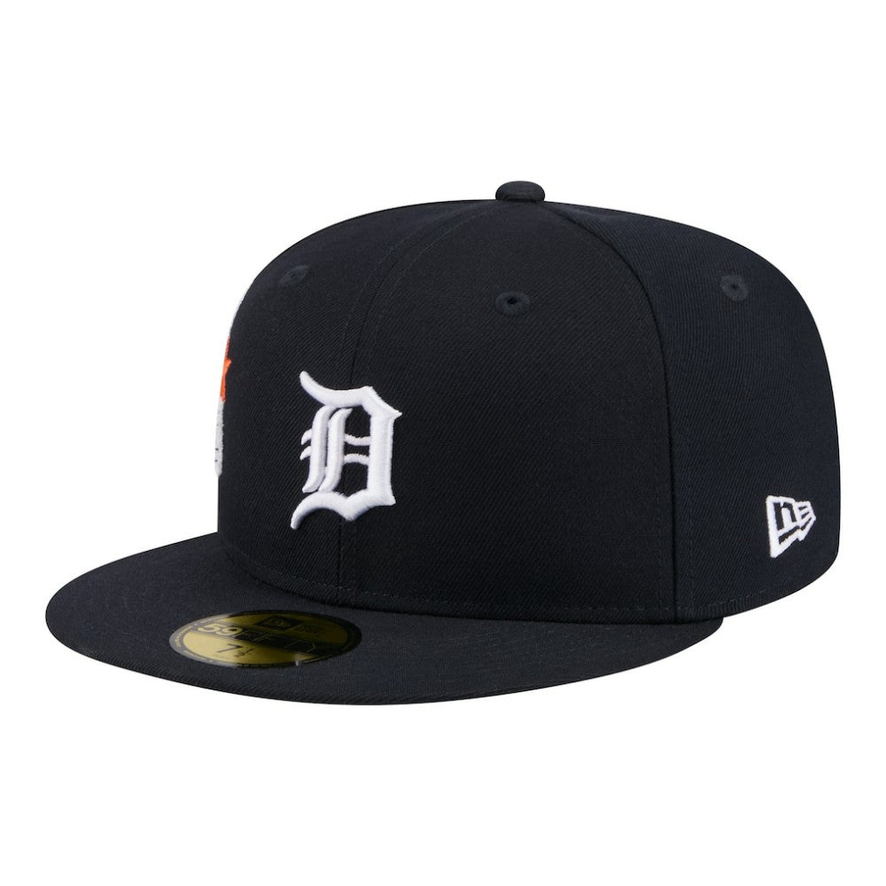 Detroit Tigers New Era City Patch 59FIFTY Fitted Hat - Navy - New Era Discount