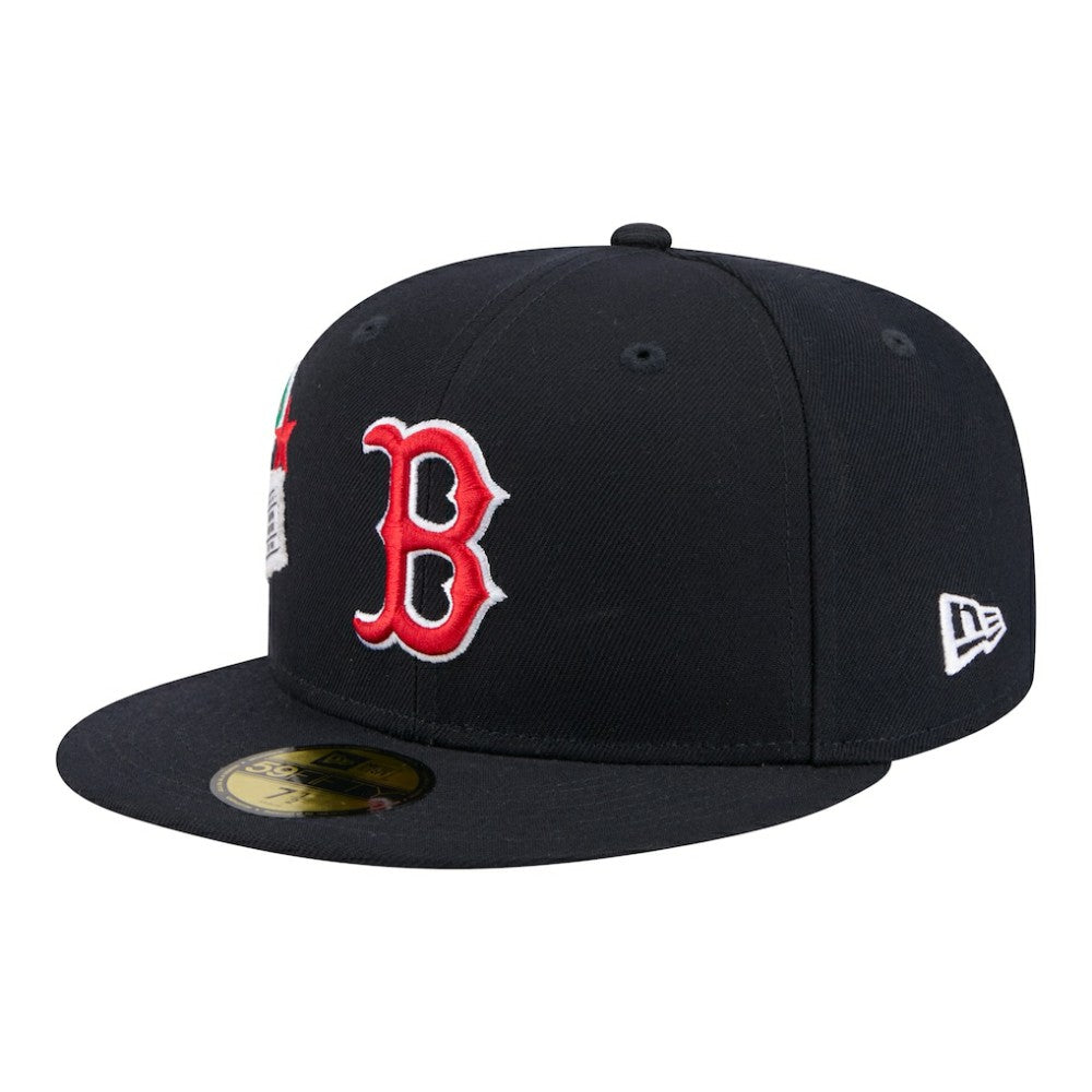 Boston Red Sox New Era City Patch 59FIFTY Fitted Hat - Navy - New Era Lifestyle