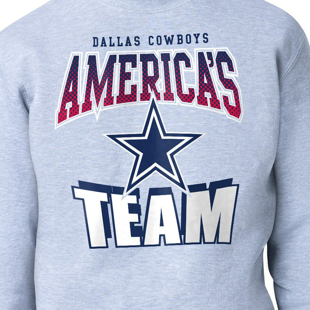 Dallas Cowboys Starter Comic Style Sweatshirt Gray